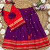 Ajd 1132 Fully Stitched Paithani Lehenga With Blouse  kids Wholesale